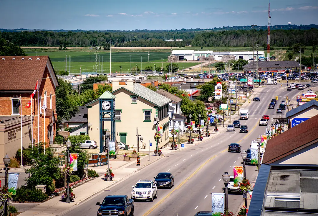 Bradford West Gwillimbury in the summer